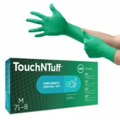 Ansell TouchNTuff 92-605 Powder-Free Disposable Nitrile Gloves